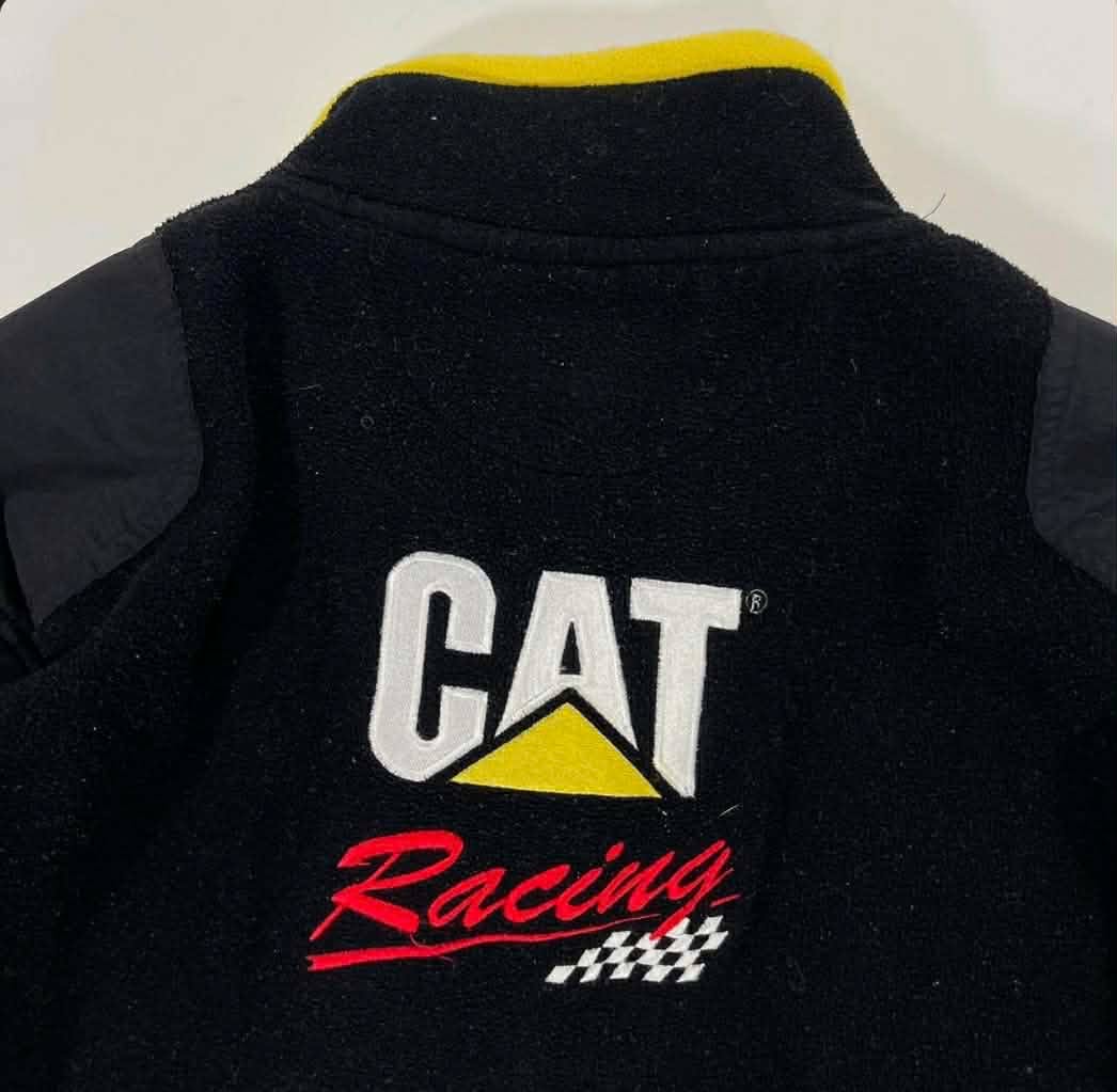 VINTAGE FORD CAT RACING BLACK FLEECE QUARTER ZIP