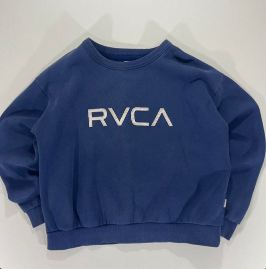 RVCA BLUE CREWNECK SWEATSHIRT (S-M)