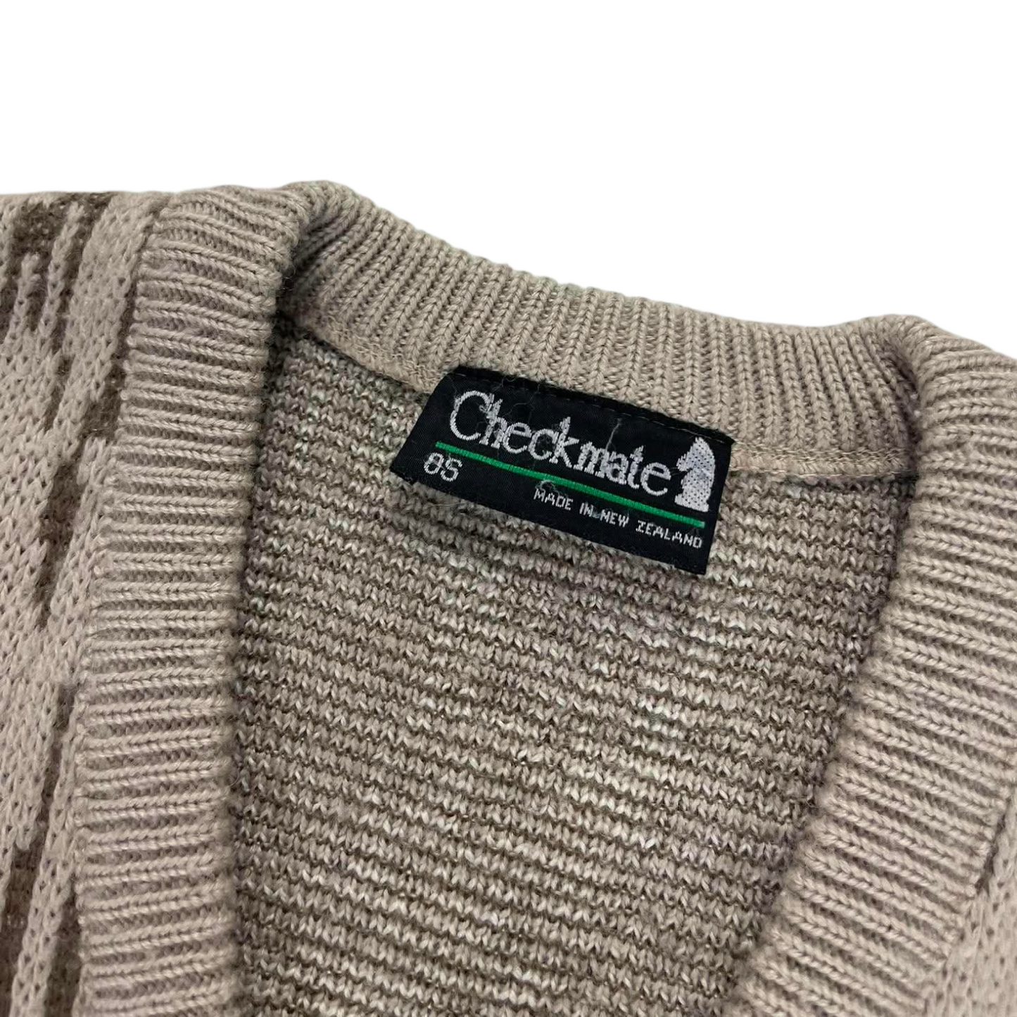 CHECKMATE KNIT SWEATER (S-M)