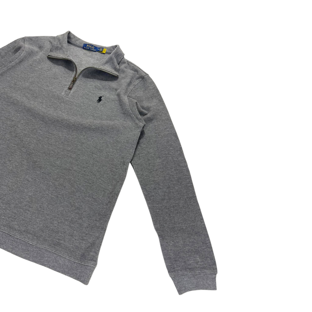 POLO RALPH LAUREN GRAY QUARTER ZIP (M)