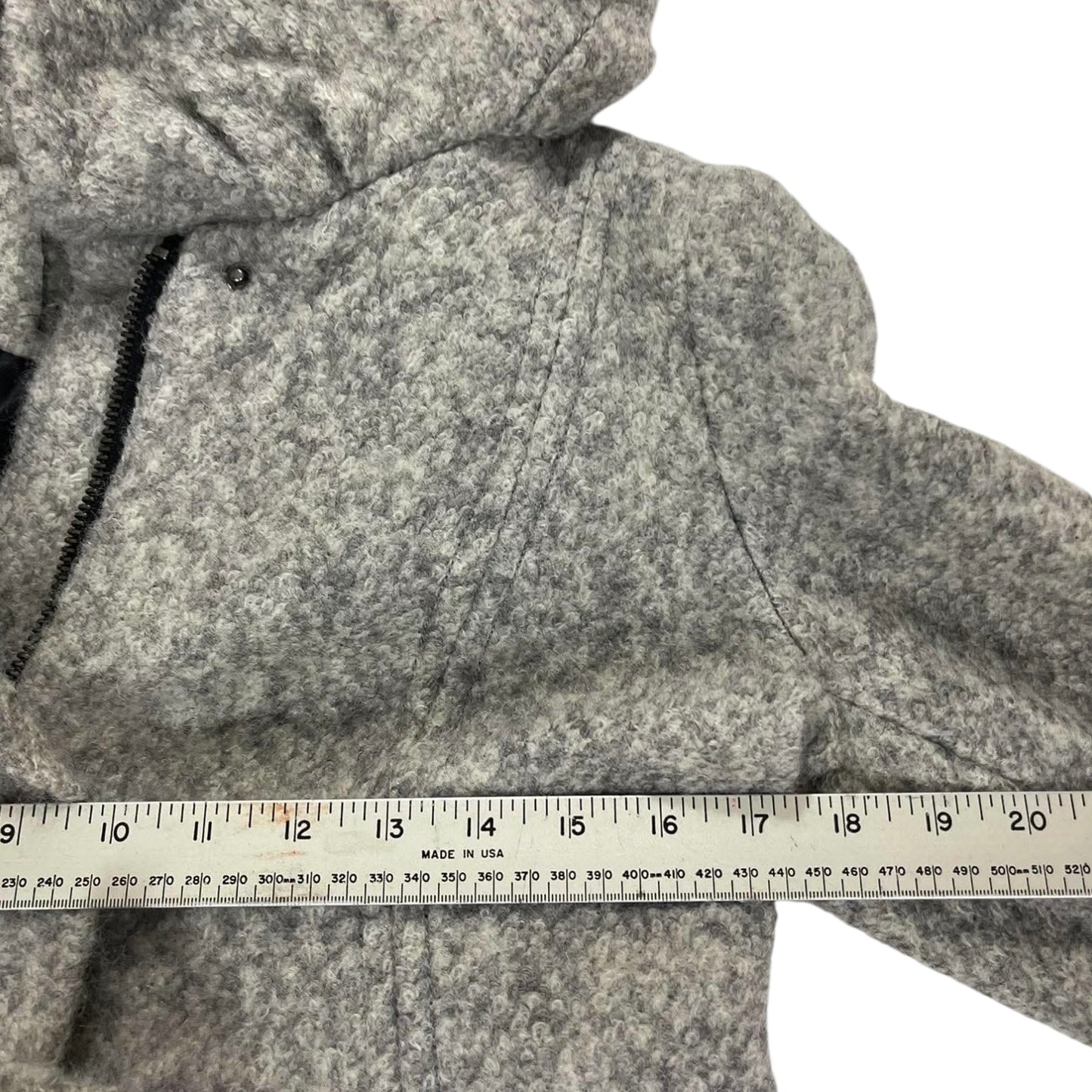WOMENS ZARA GREY LONG COAT (L)