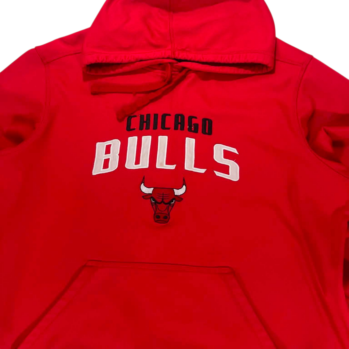 CHICAGO BULLS EMBROIDERED RED HOODIE (M)