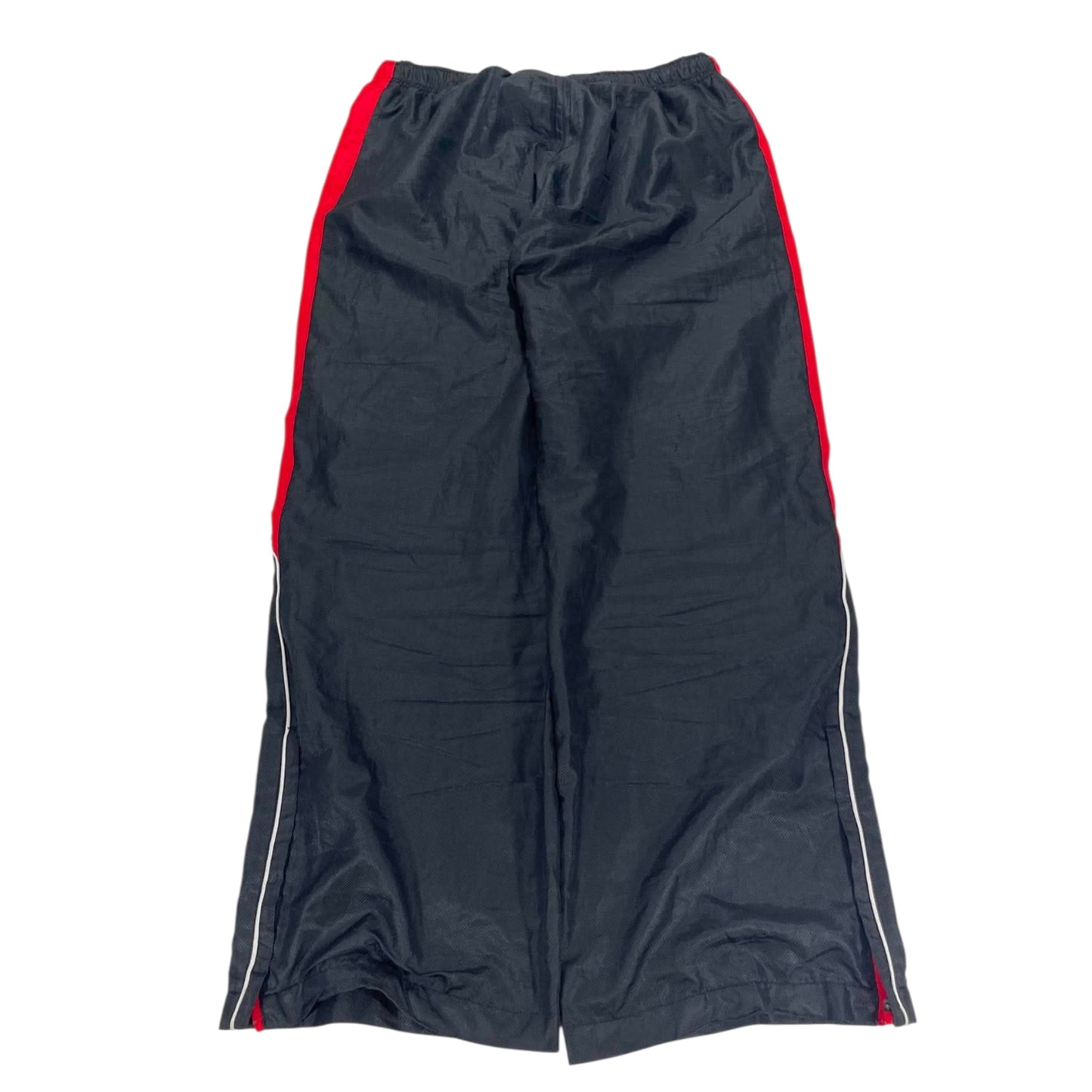 NIKE BLACK AND RED TRACK PANTS (XL)