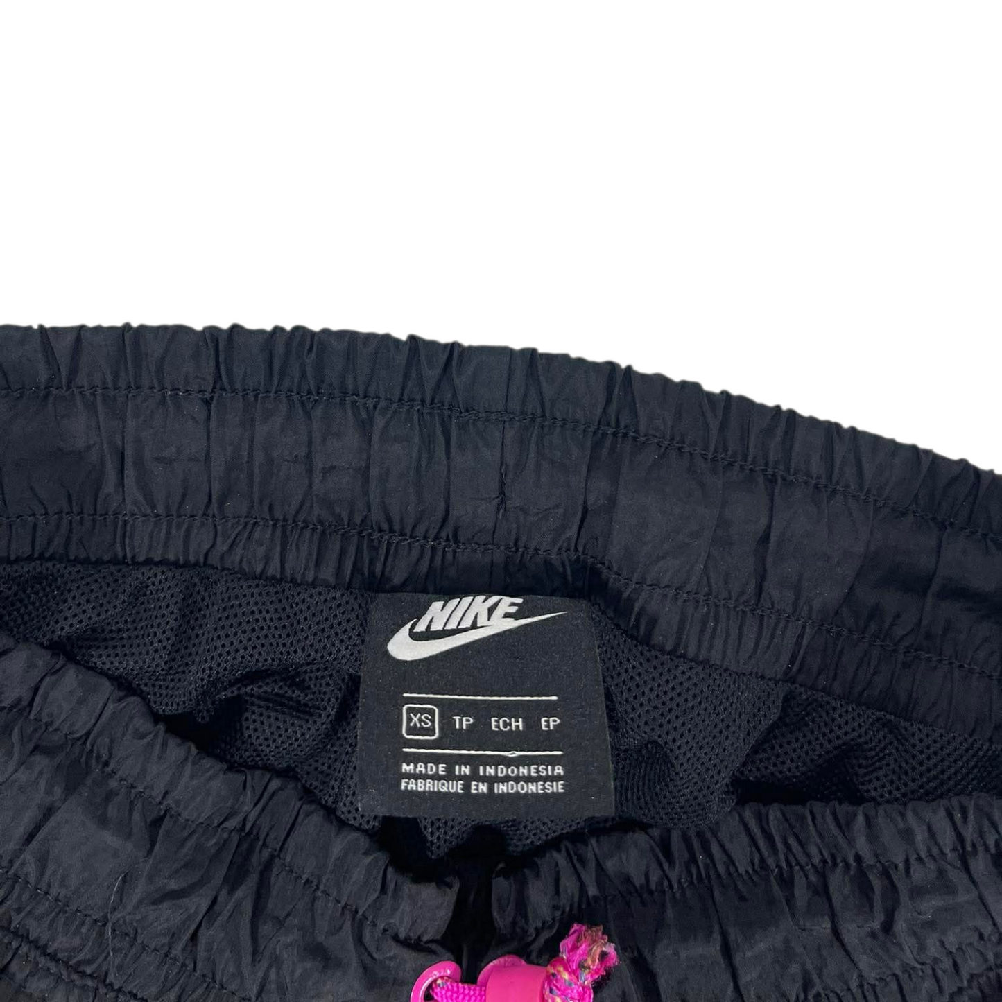 NIKE BLACK CARGO TRACK PANTS WITH PINK ACCENTS (XS-S)