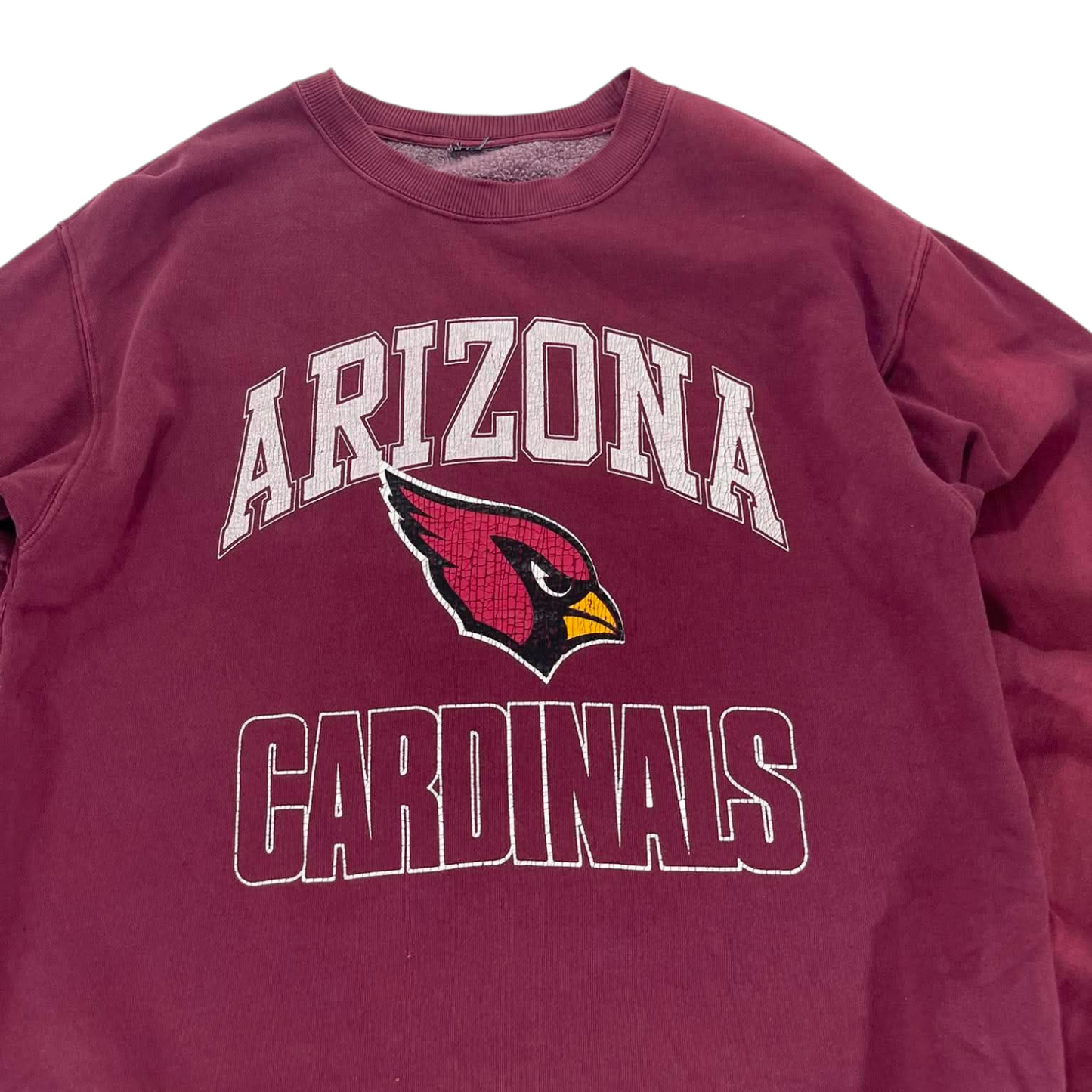 ARIZONA CARDINALS BURGUNDY CREWNECK SWEATSHIRT (M)