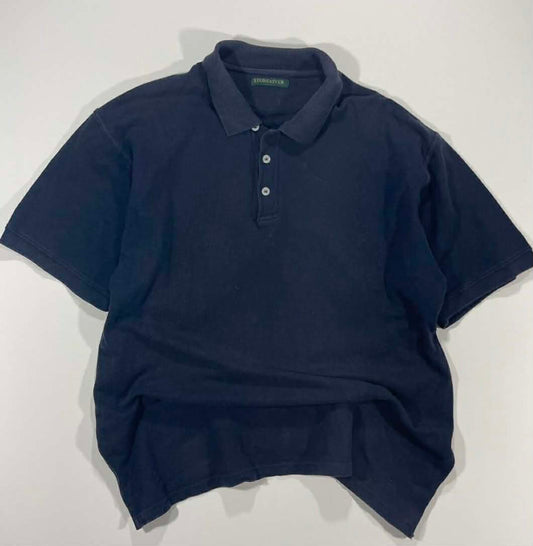 VINTAGE STONE RIVER NAVY BLUE POLO SHIRT WITH A RELAXED FIT (L-XL)