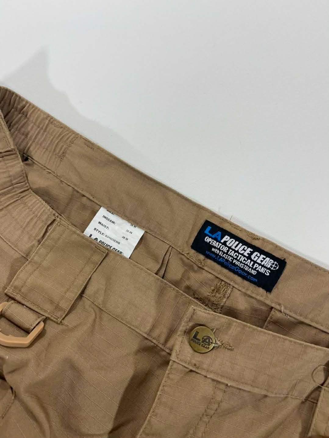 LA POLICE TACTICAL GEAR TAN CARGO PANTS (34)