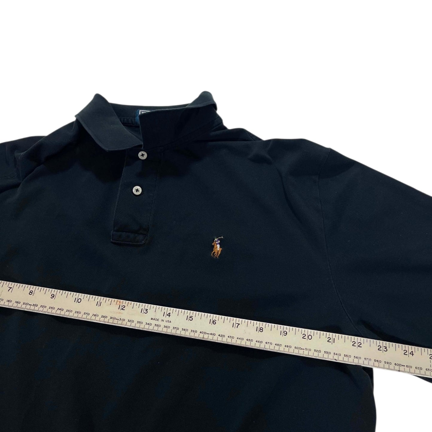 VINTAGE POLO RALPH LAUREN BLACK LONG SLEEVE (L)