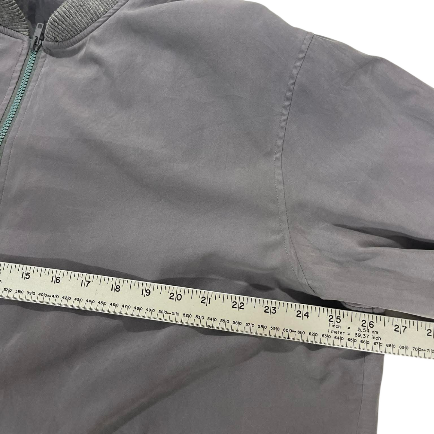 VINTAGE BREAKAWAY GREY WINDBREAKER JACKET (L)