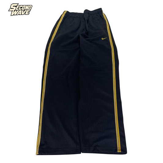 Y2K NIKE BLACK/YELLOW TRACK PANTS⁶ (BEST FIT M)