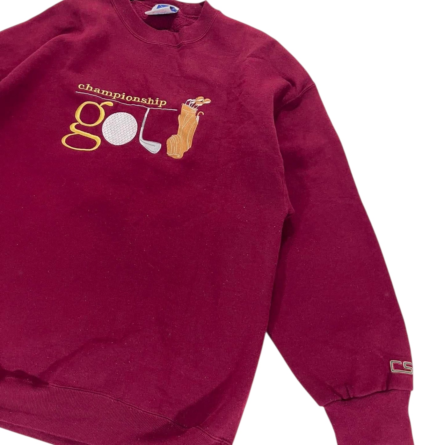 90S BURGUNDY GOLF CHAMPIONSHIP CREWNECK (XL)