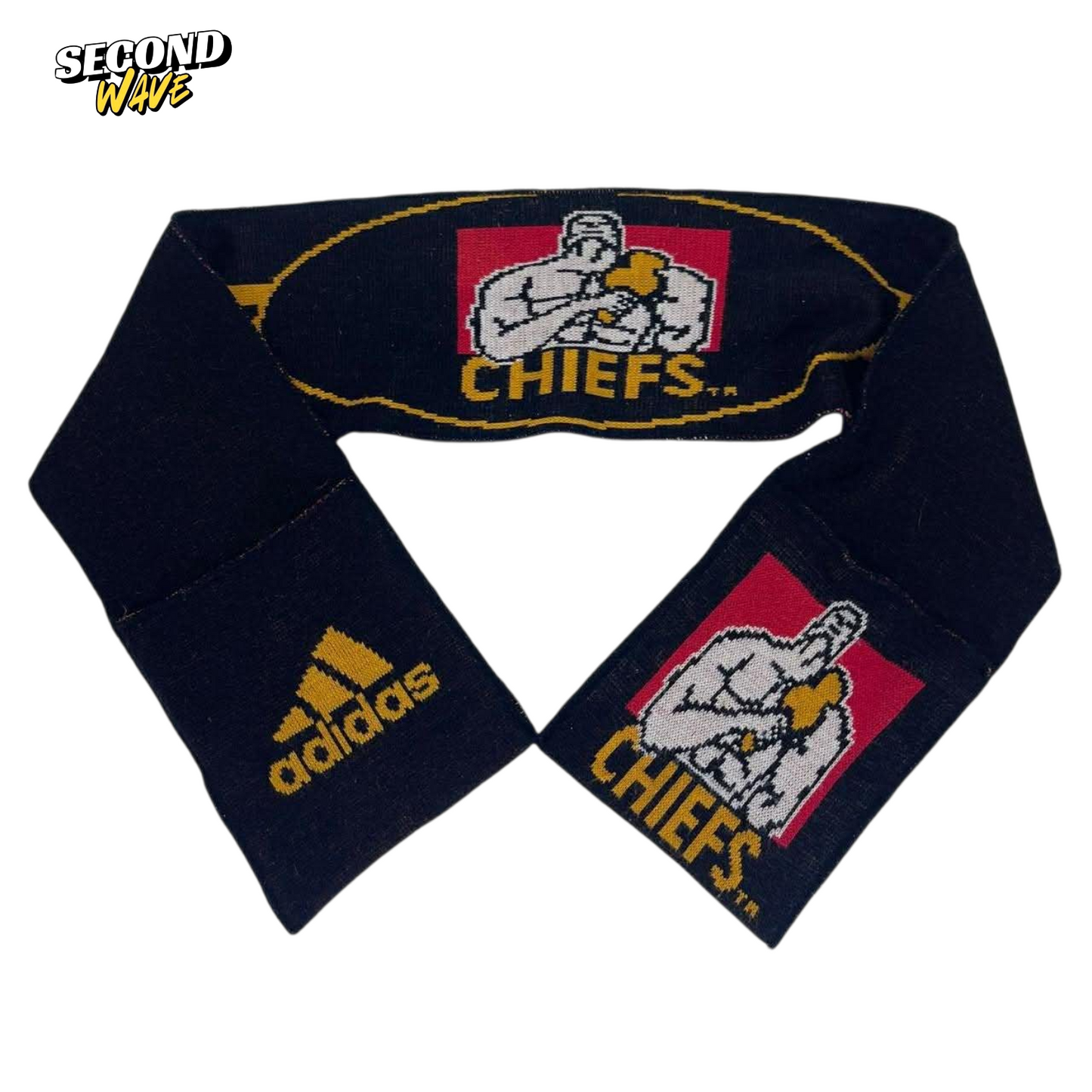ADIDAS CHIEFS BLACK & RED SCARF