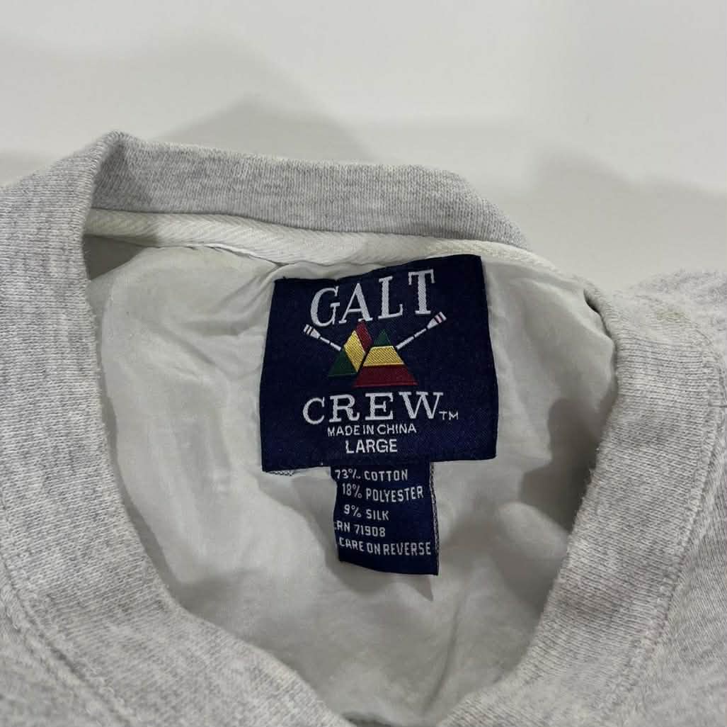 VINTAGE GREY KANSAS JAYHAWKS CREWNECK SWEATSHIRT (L)