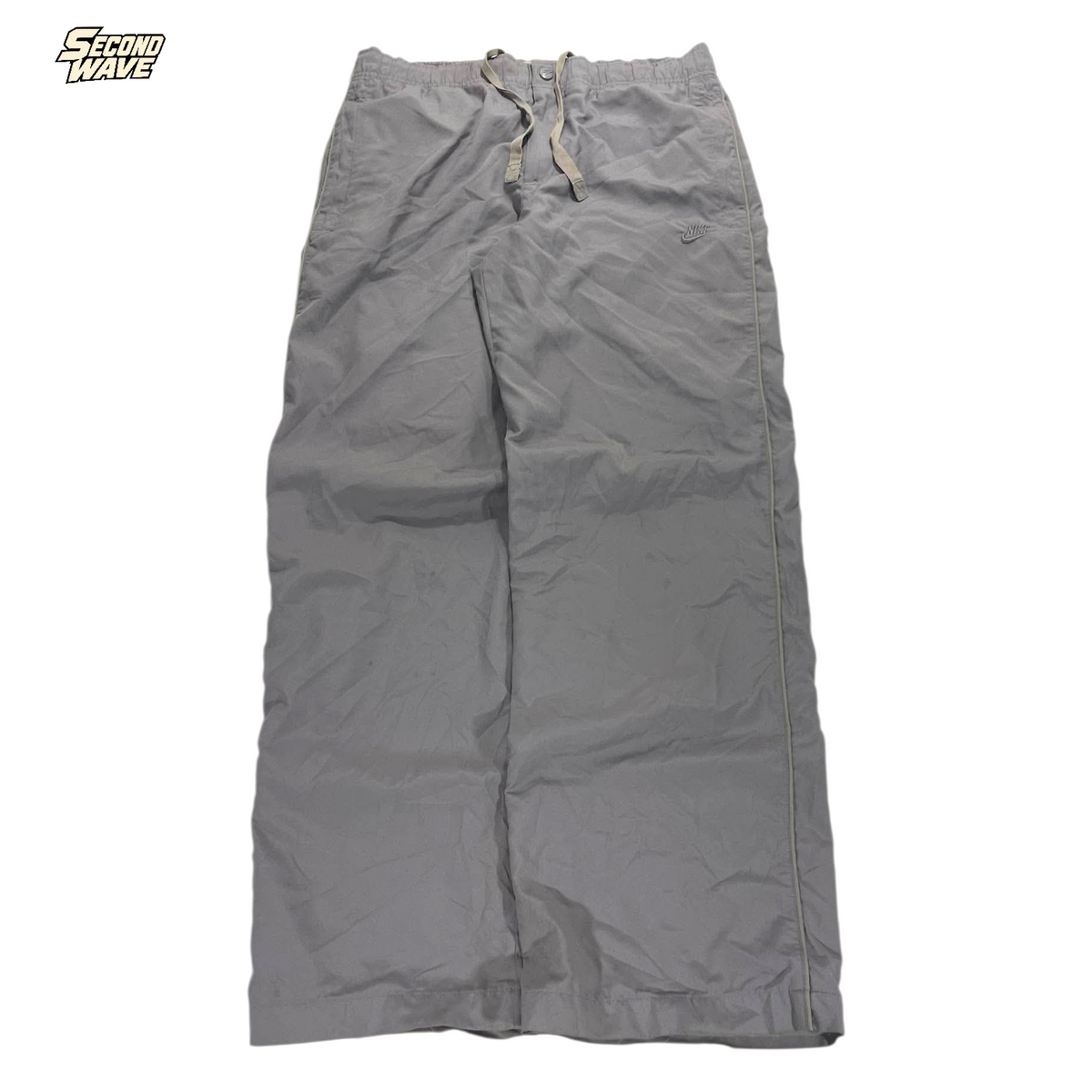 Y2K NIKE BAGGY GRAY TRACK PANTS¹ (M)