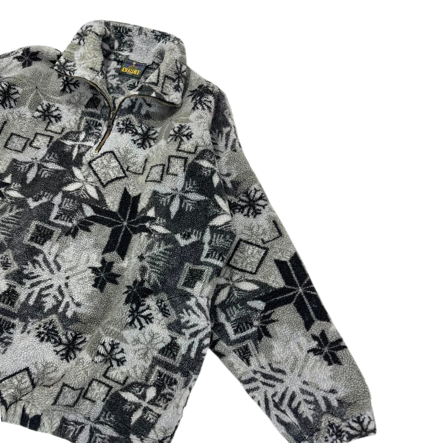 90S QUARTER ZIP FLEECE JACKET (L)