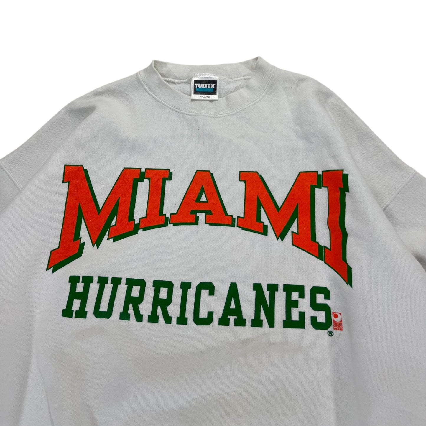 VINTAGE TULTEX MIAMI HURRICANES CREWNECK (XL)