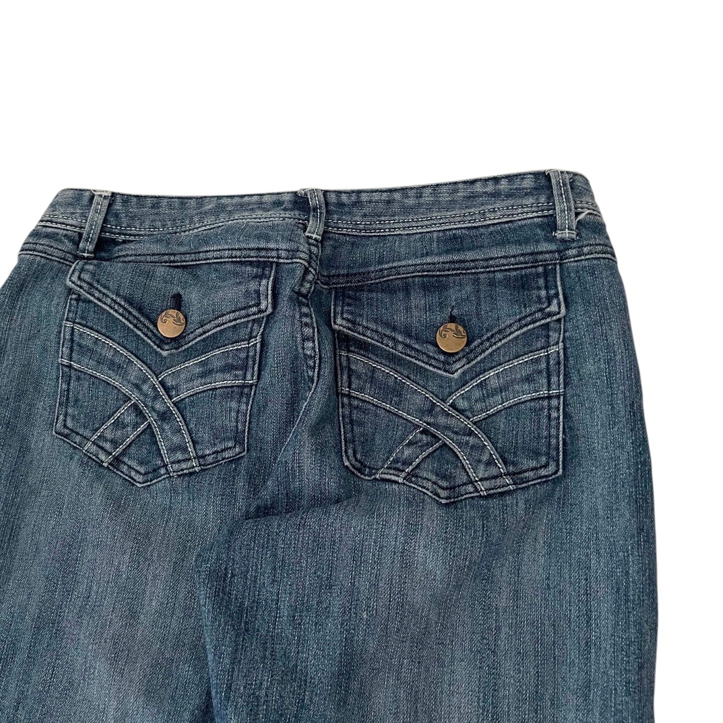 Y2K LOW RISE FLARE JEANS (UK 12)