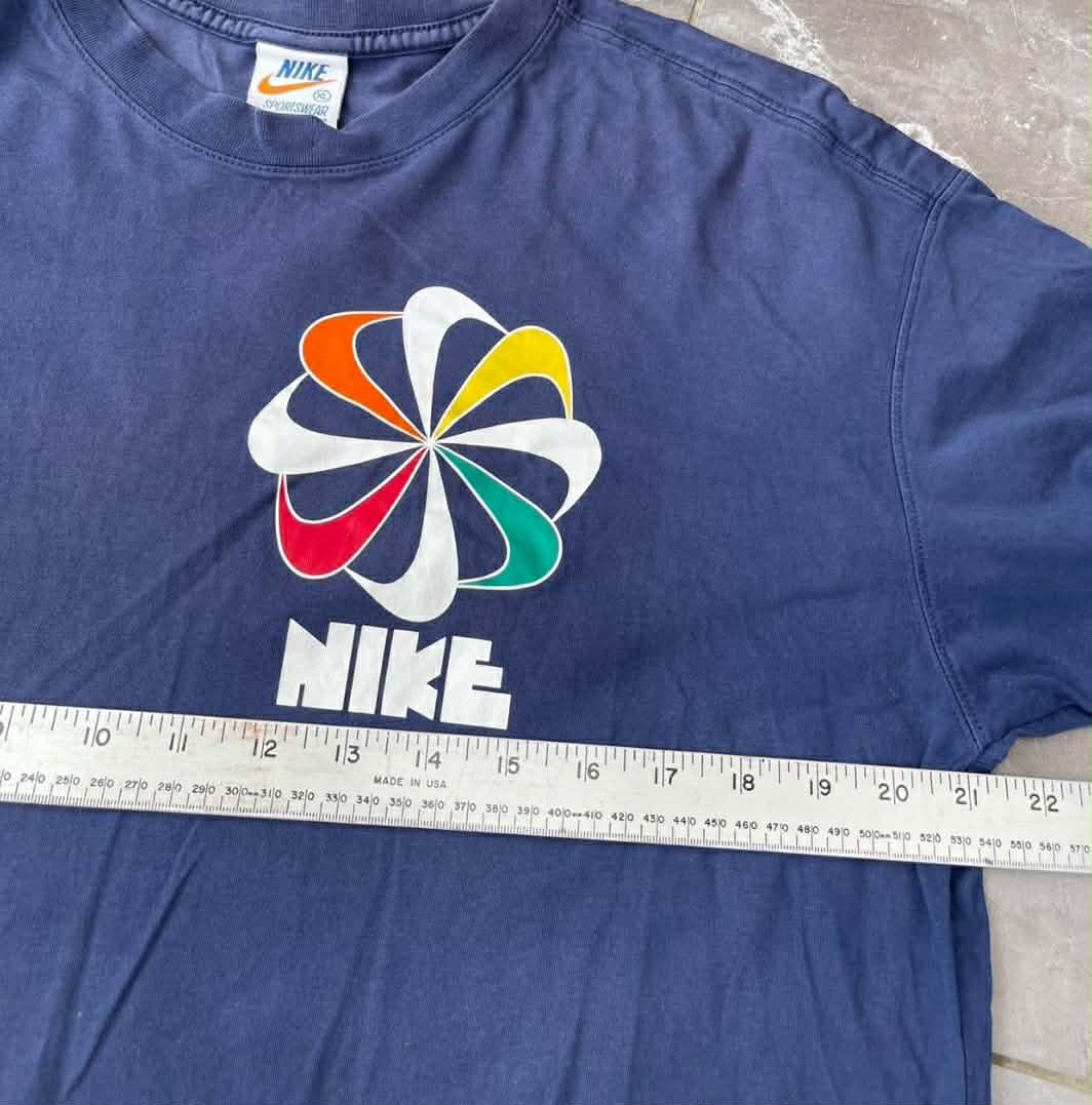NIKE NAVY BLUE NIKE VINTAGE 90s TEE (L-XL)