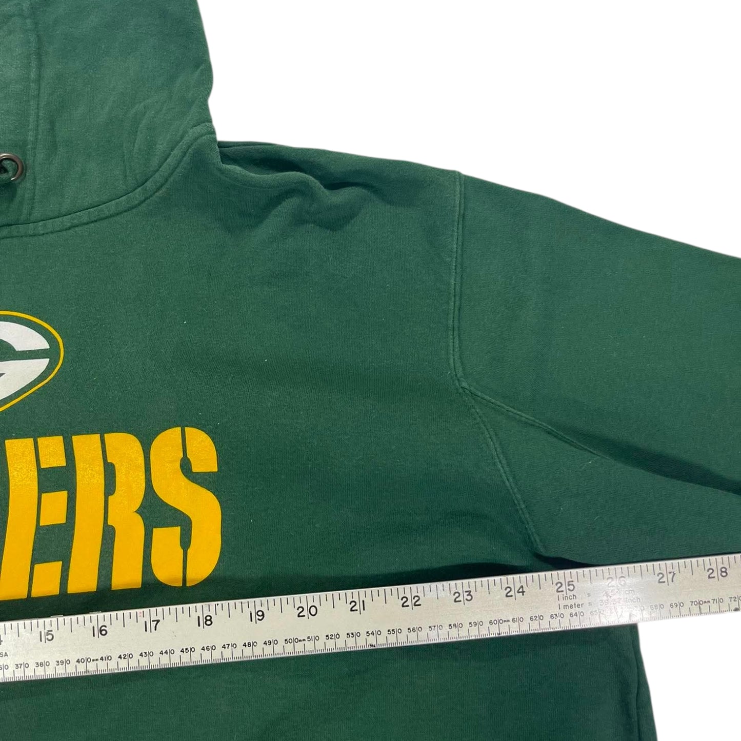 NFL GREEN BAY PACKERS GREEN HOODIE (L-XL)