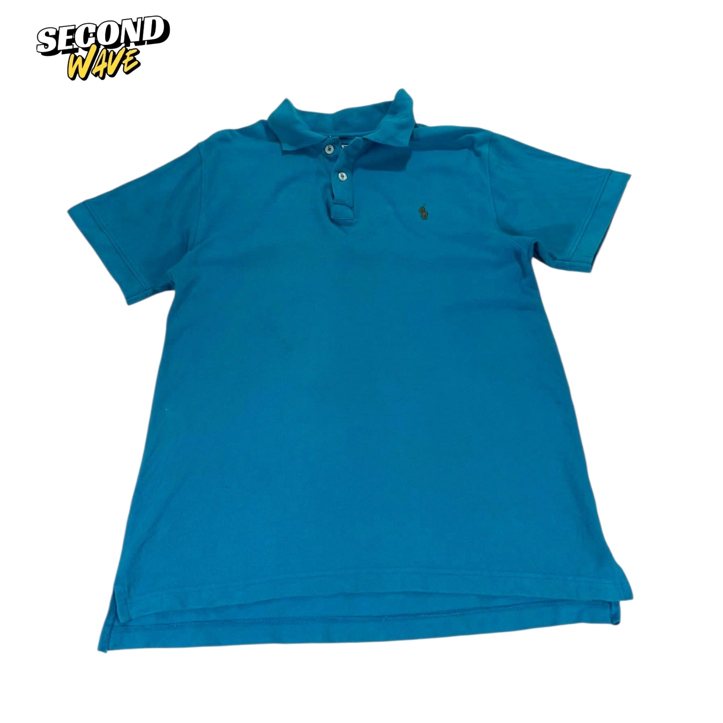 RALPH LAUREN BLUE POLO SHIRT (S)