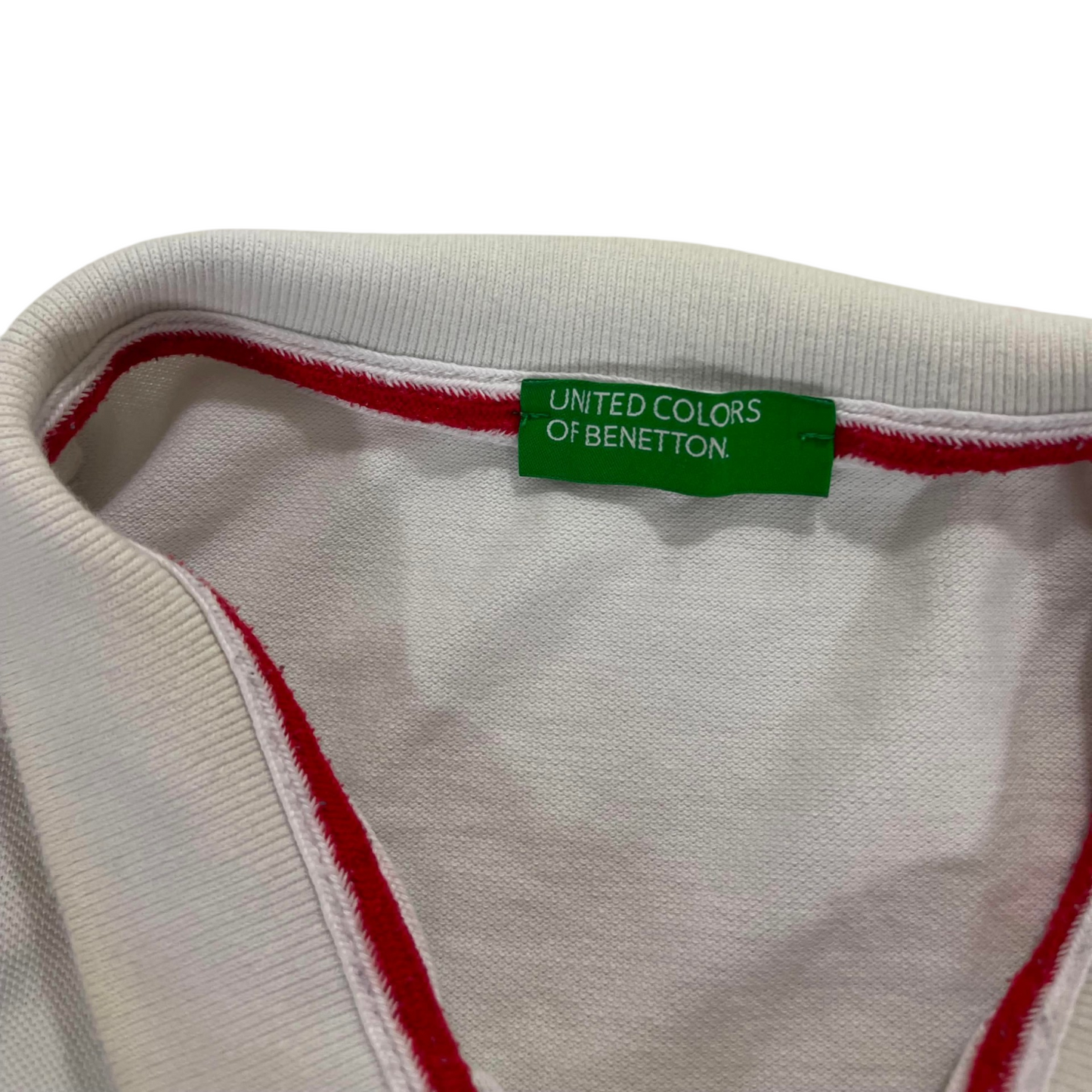 UNITED COLORS OF BENETTON WHITE POLO (S-M)