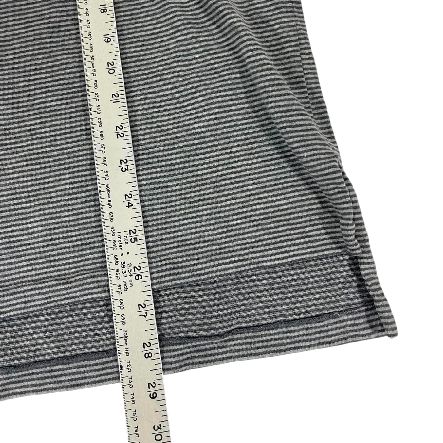 VINTAGE RALPH LAUREN GREY STRIPED POLO LONG SLEEVE (L)