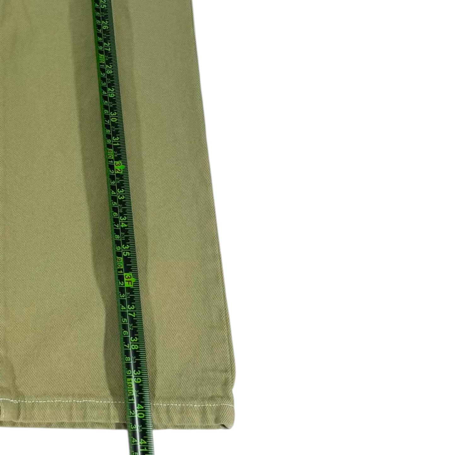 LIME WOMENS COTTON ON GREEN WIDE LEG JEANS (26)