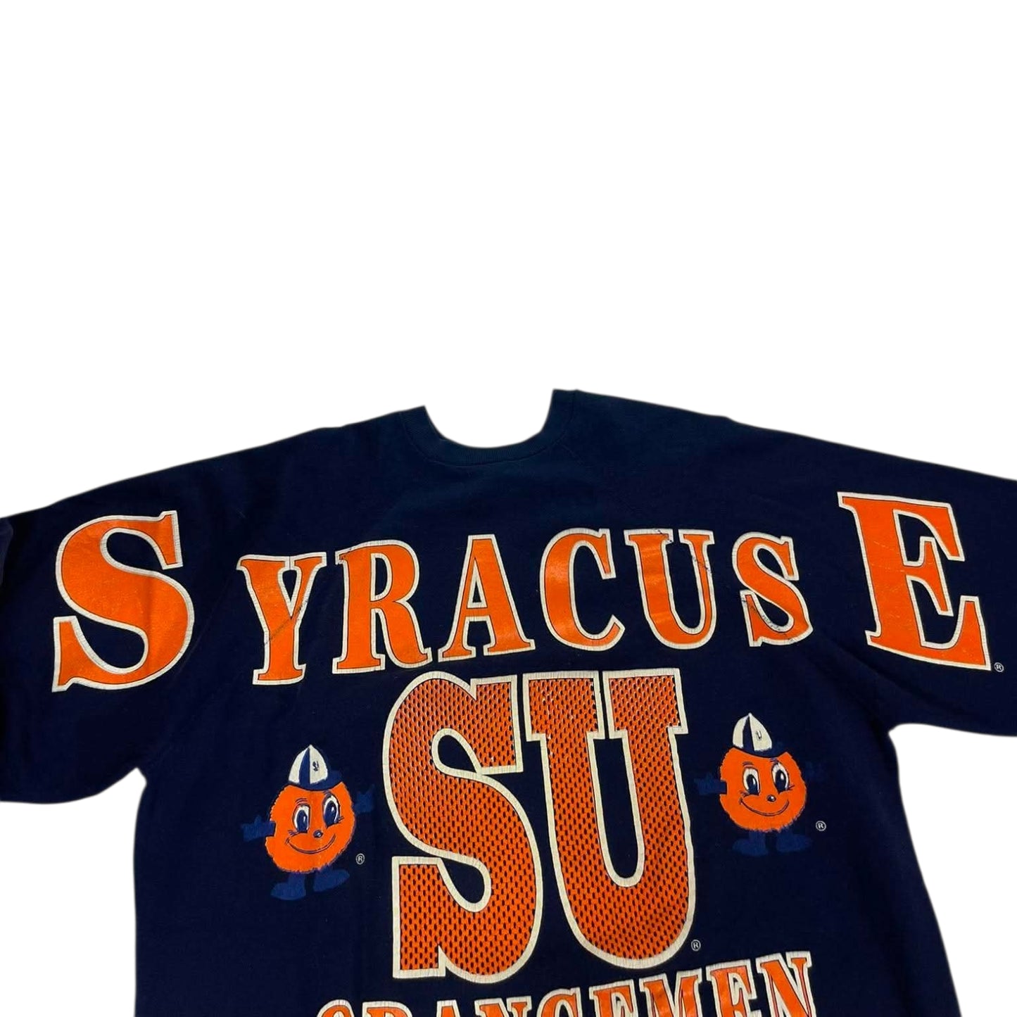 VINTAGE SYRACUSE UNIVERSITY NAVY CREWNECK (XL)