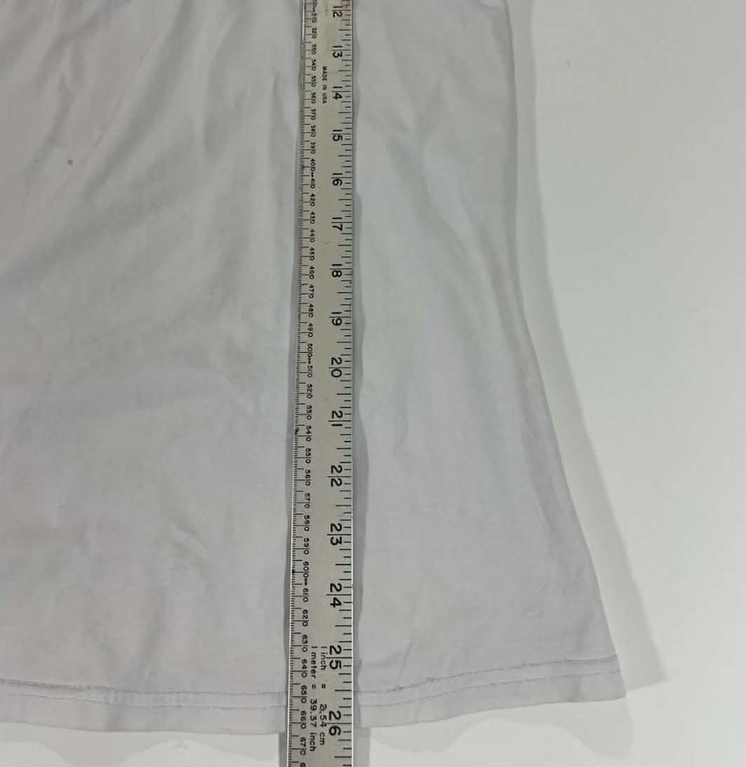 VINTAGE BURBERRY WHITE T-SHIRT WITH BLUE LOGO (M-L)