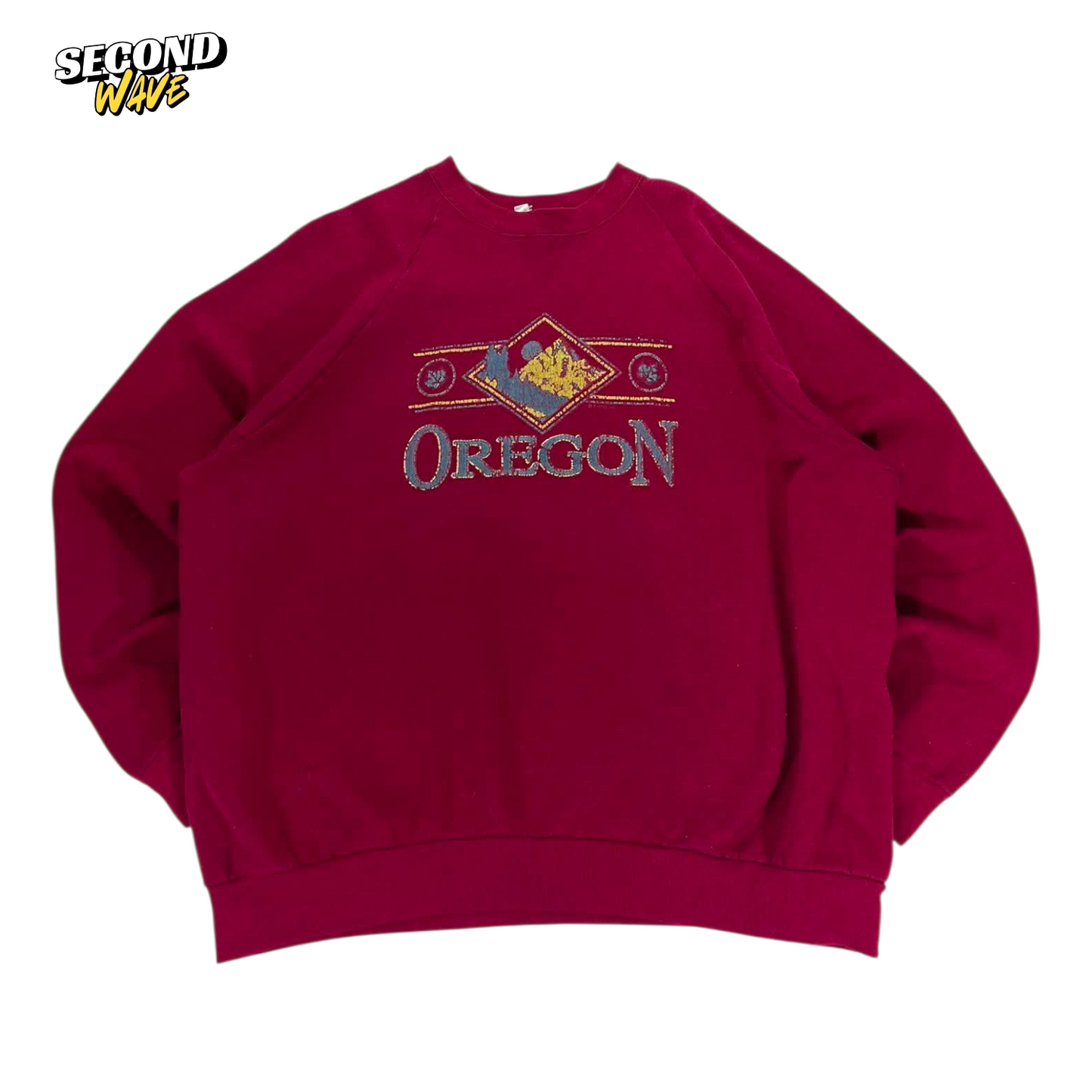 VINTAGE OREGON RED CREWNECK SWEATSHIRT (XL)