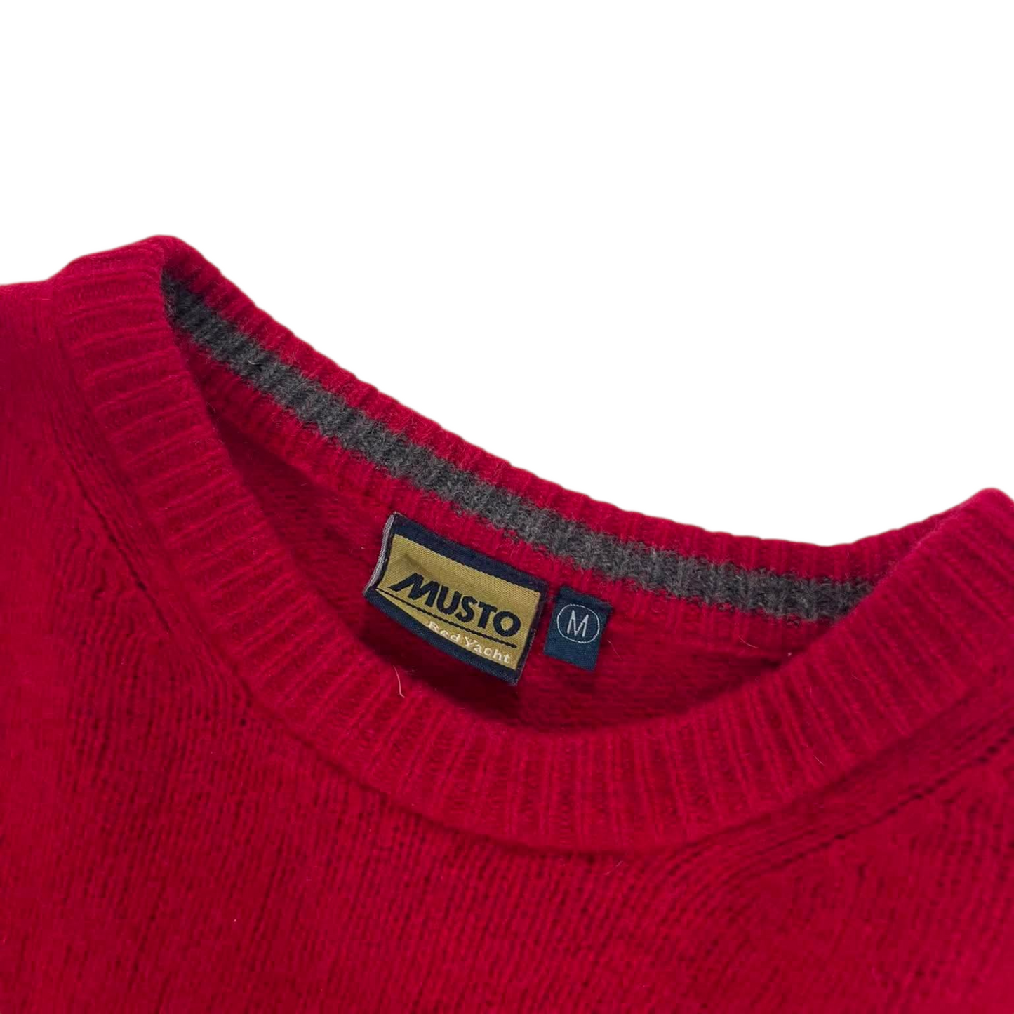 MUSTO RED SWEATER (M)