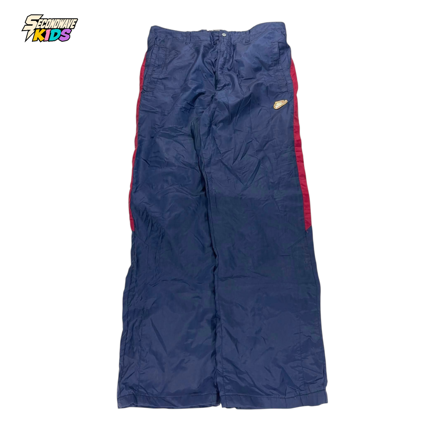 NIKE BLUE & RED TRACK PANTS ² (L)