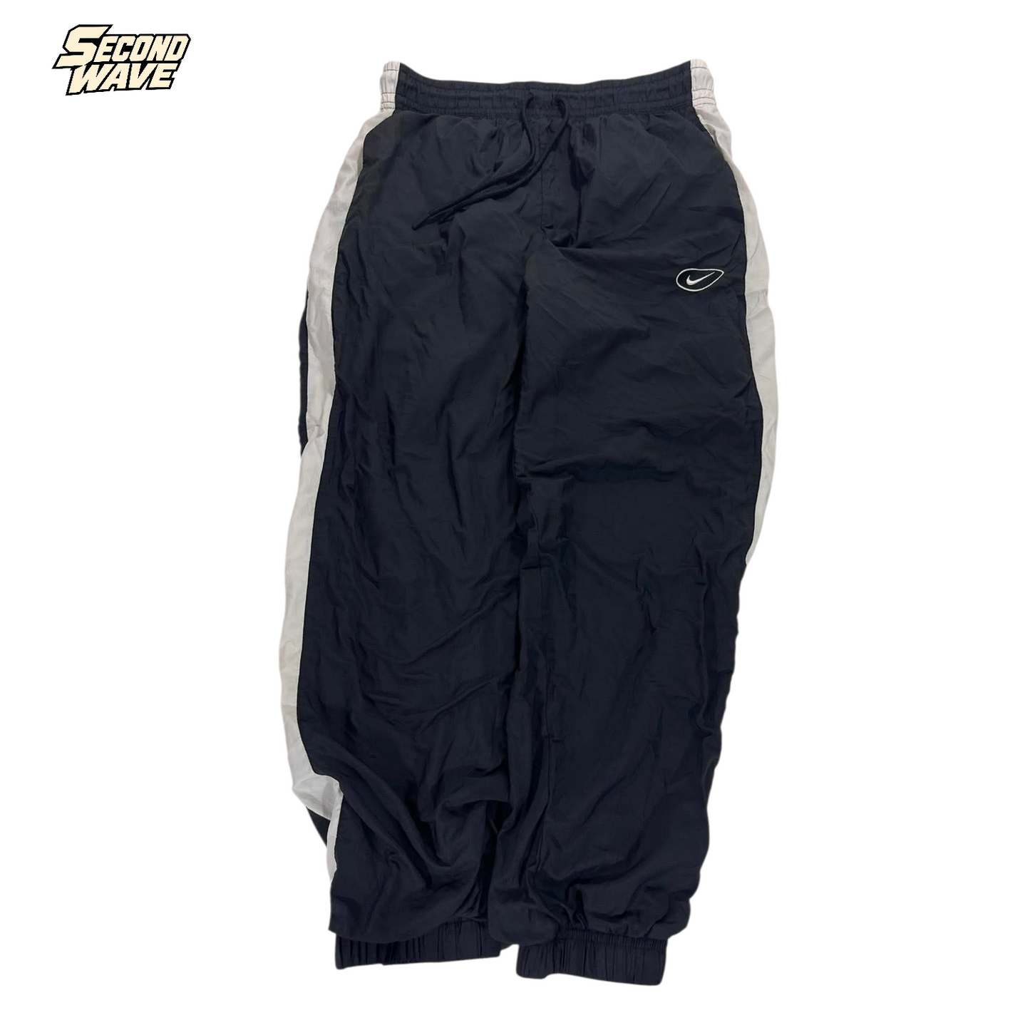 NIKE BLACK/WHITE TRACK PANTS (S-M) ¹⁸