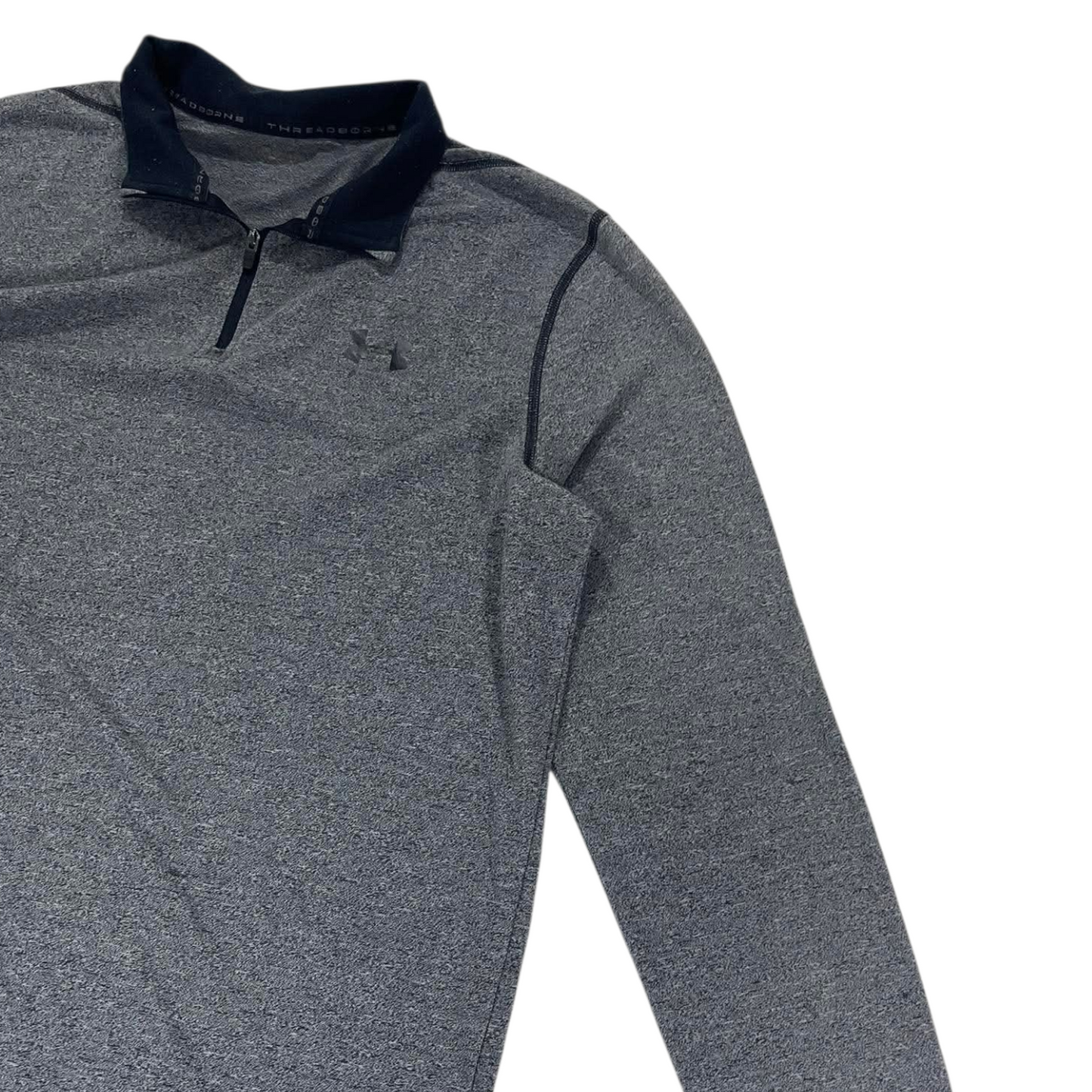 UNDER ARMOUR GREY QUARTER ZIP SWEATSHIRT (L)