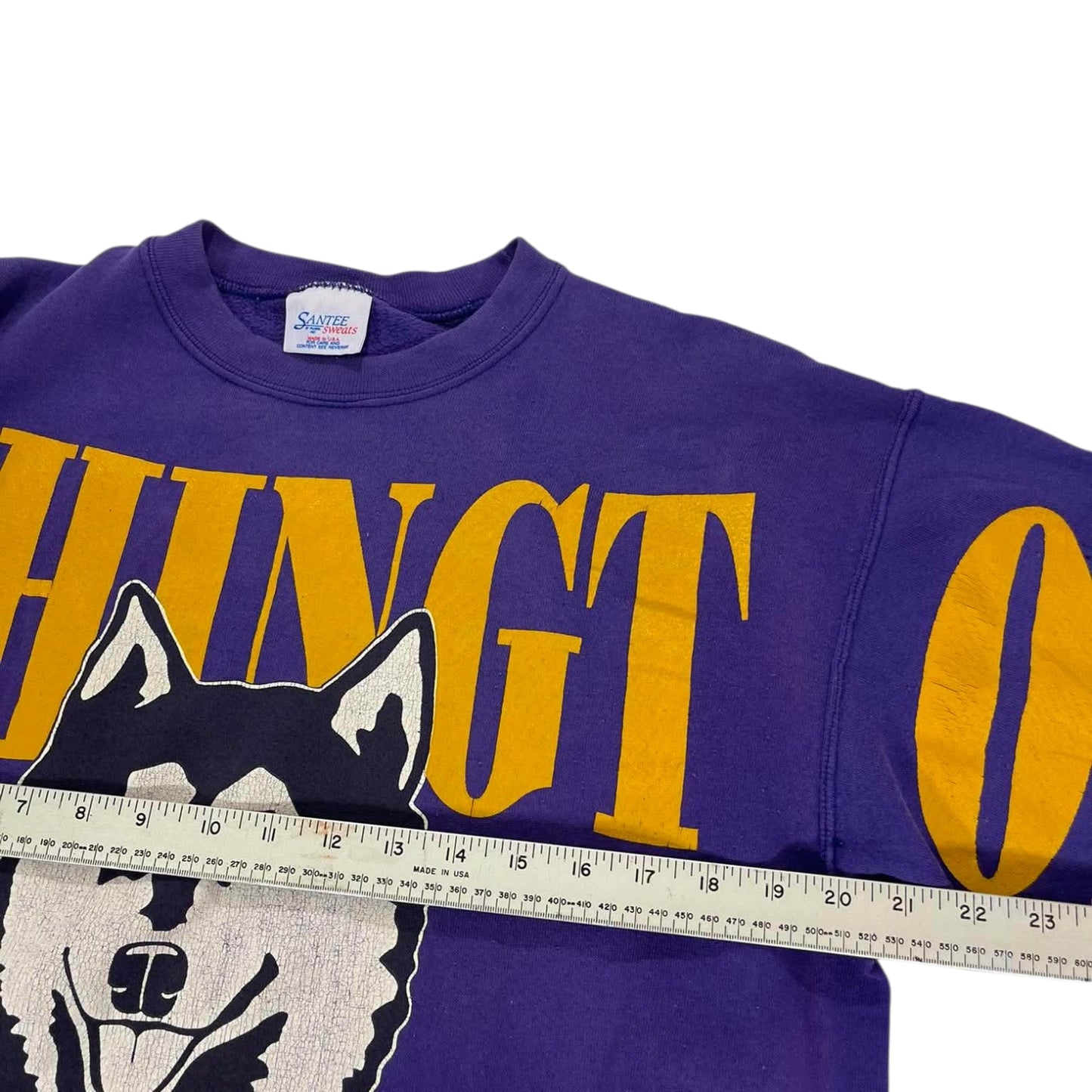 90S WASHINGTON HUSKIES PURPLE CREWNECK (M-L)