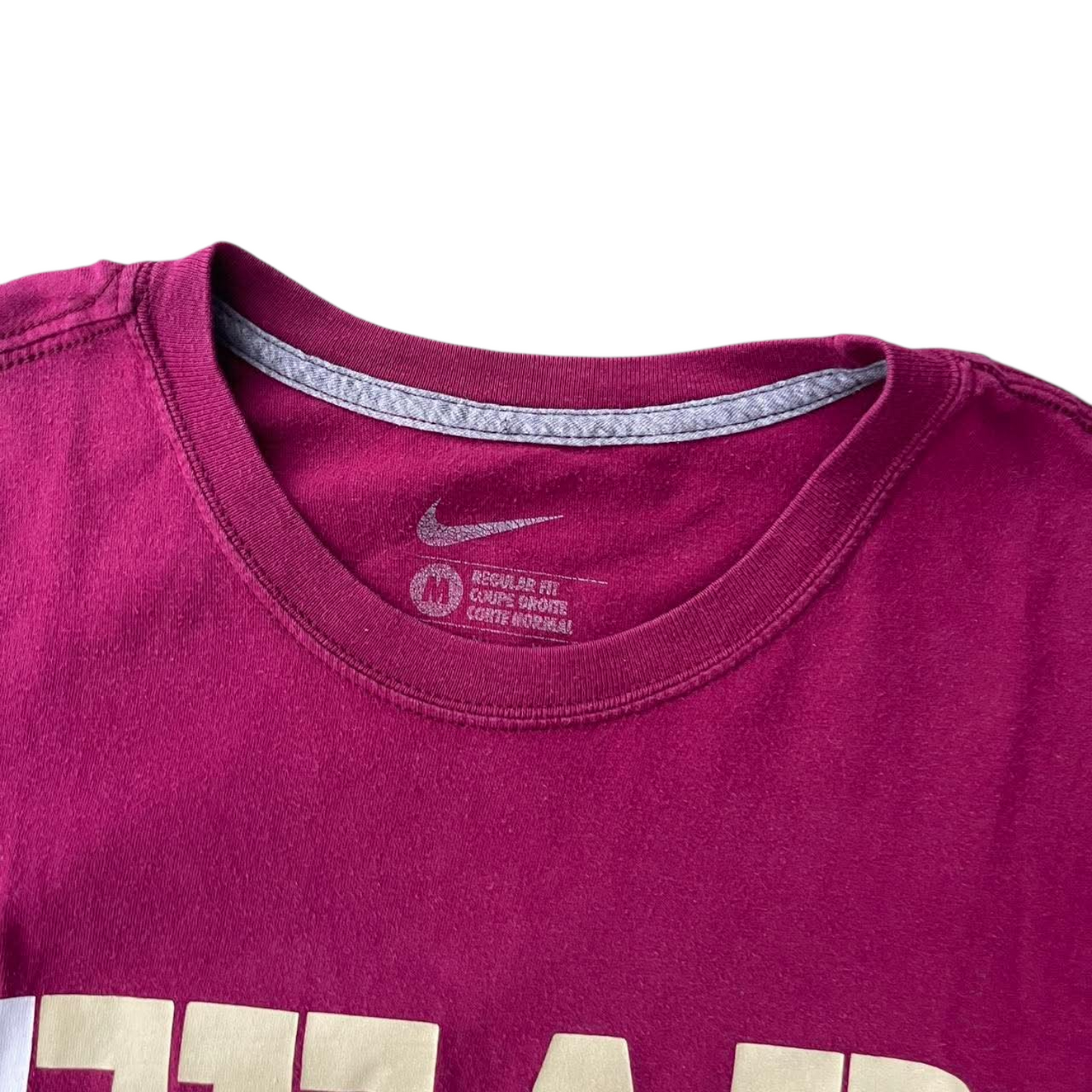 NIKE FLORIDA STATE UNIVERSITY BURGUNDY FEAR THE SPEART-SHIRT (M)