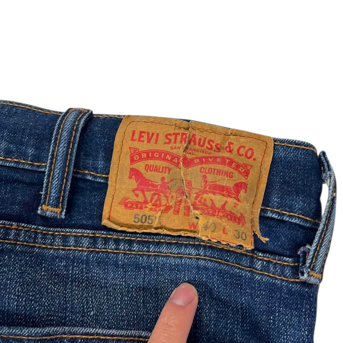 LEVI'S BLUE DENIM JEANS (40)