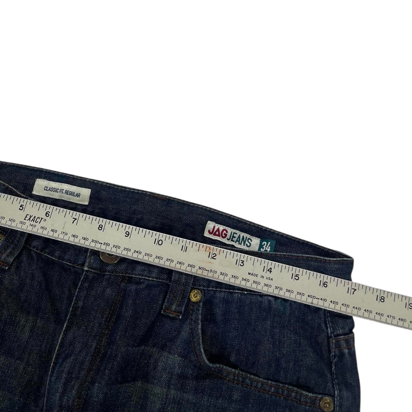 VINTAGE CLASSIC JAG DENIM JEANS (34)