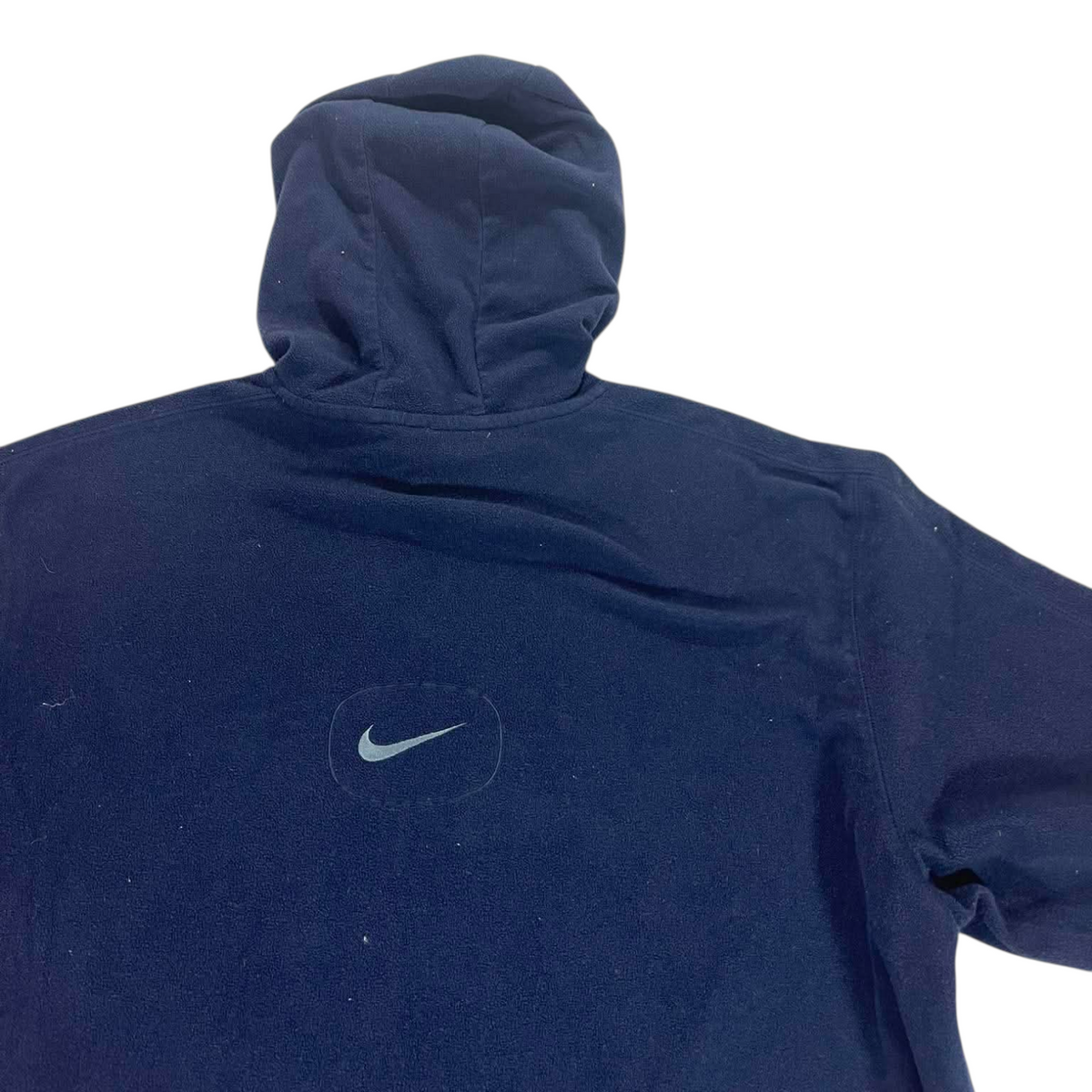 VINTAGE NIKE NAVY BLUE FLEECE HOODIE (L)