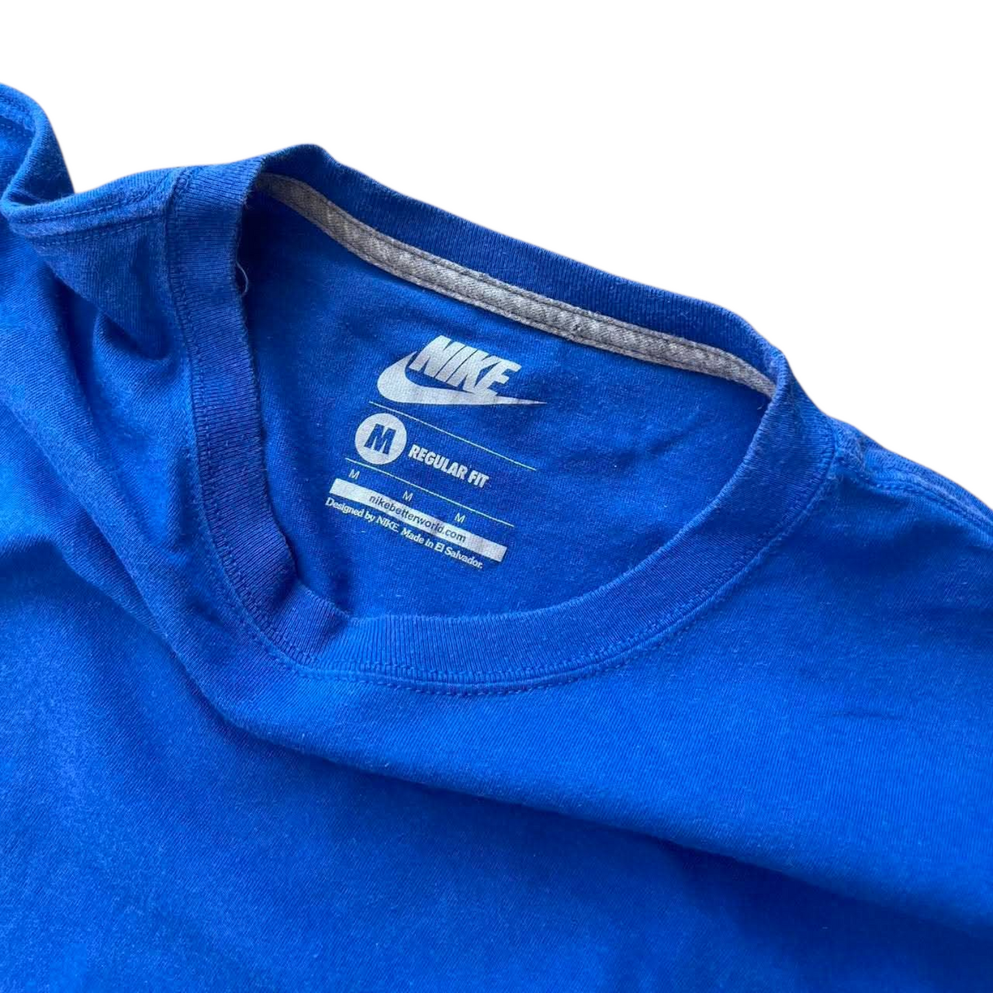 NIKE BLUE CHEETAH PRINT T-SHIRT (M)