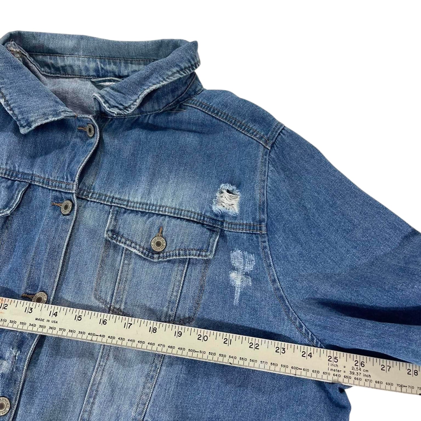 90S BLUE DENIM JACKET (M)