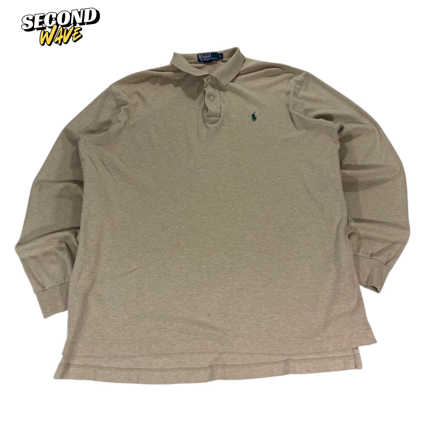 VINTAGE RALPH LAUREN TAN LONGSLEEVE (L)