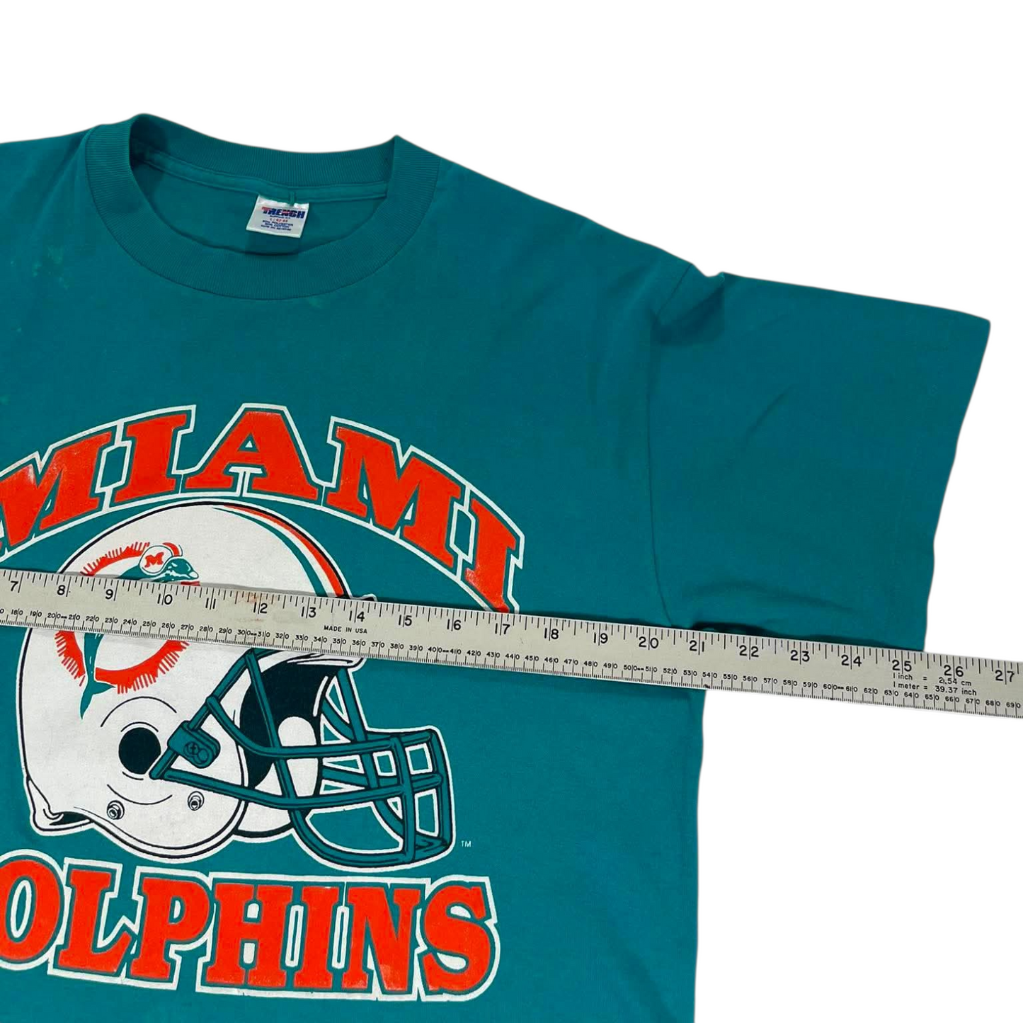 VINTAGE MIAMI DOLPHINS NFL GREEN T-SHIRT (L)