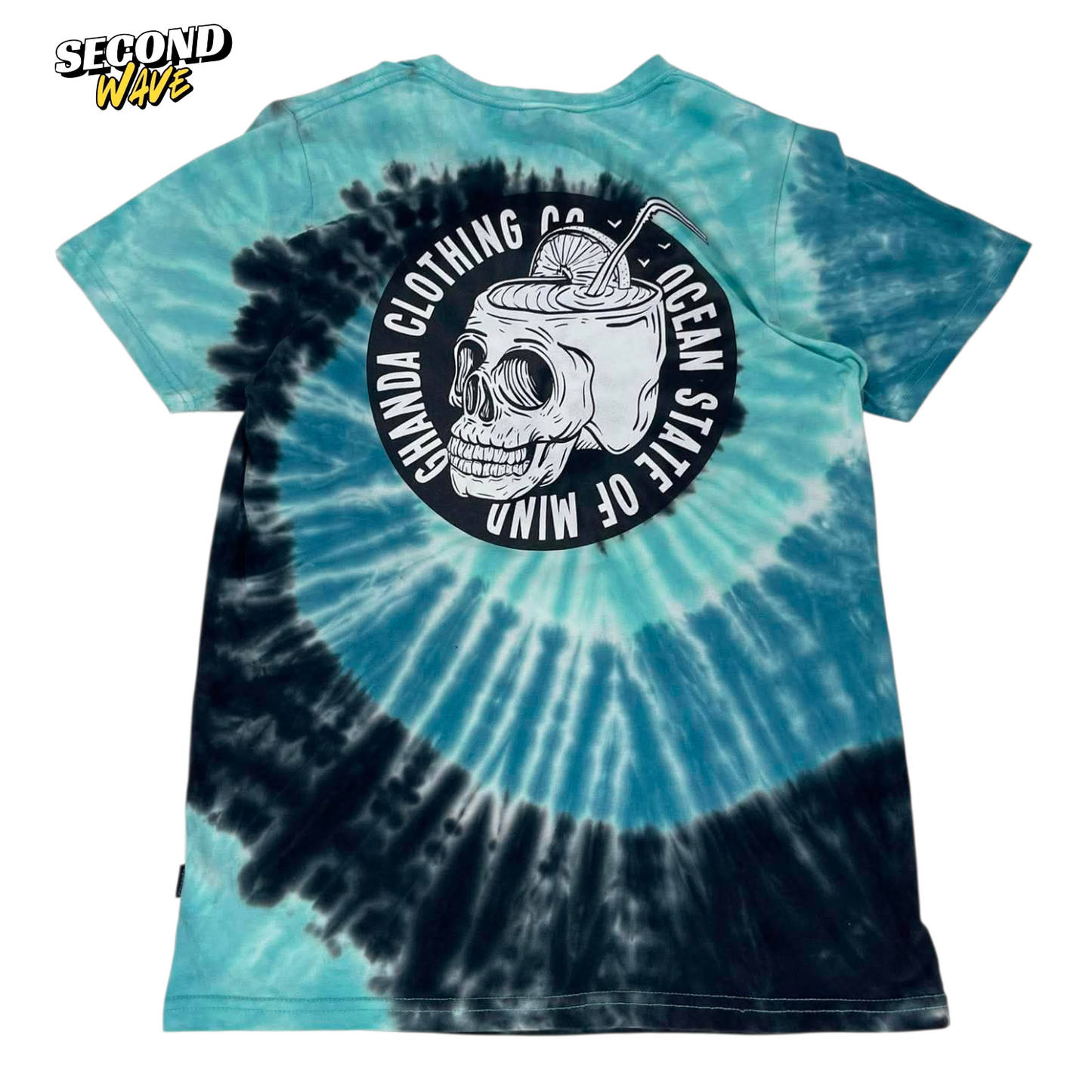GHANDA OCEAN STATE OF MIND TIE DYE T-SHIRT (S-ADULT)