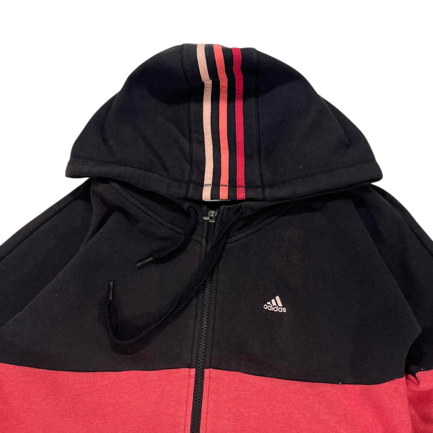 ADIDAS TWO TONED ZIP UP HOODIE (M)