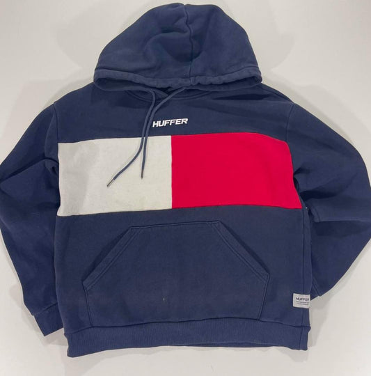 HUFFER NAVY BLUE HOODIE (S-M)