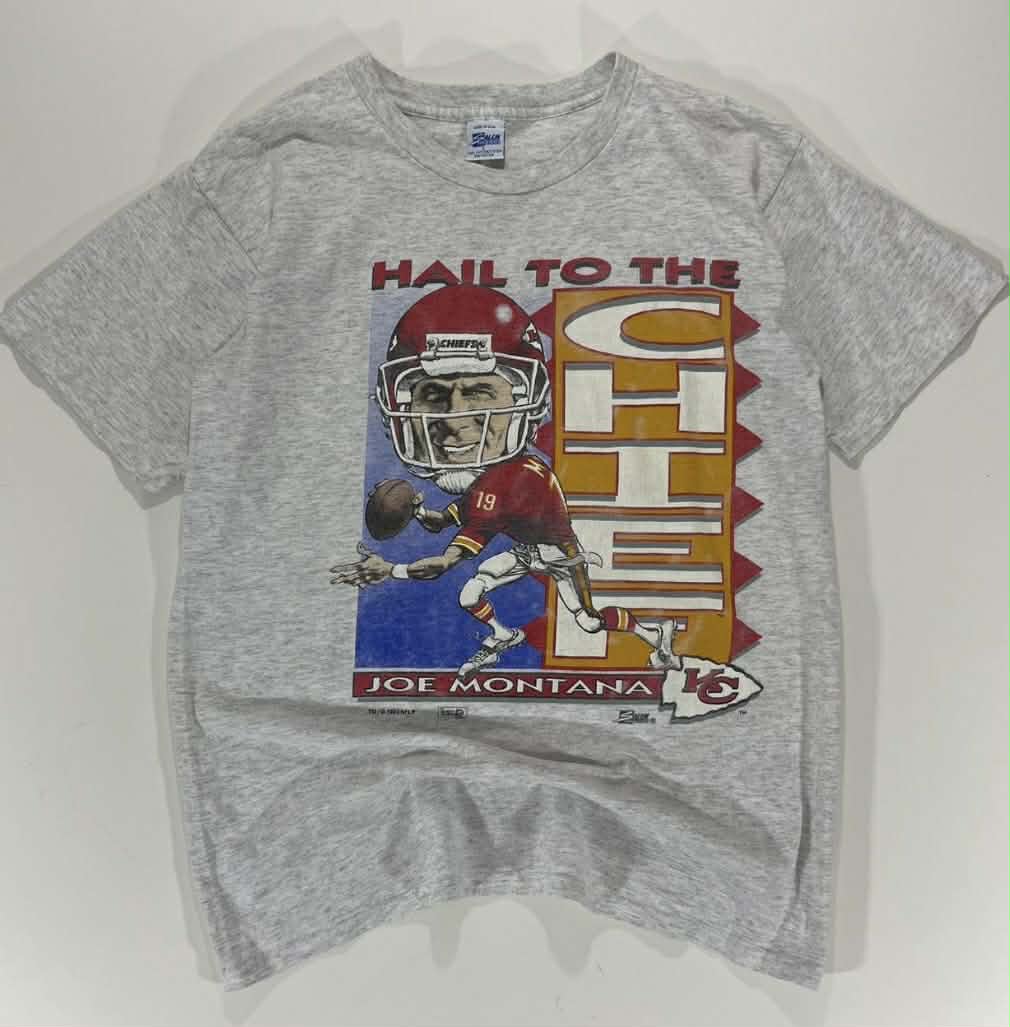 VINTAGE JOE MONTANA KANSAS CITY CHIEFS (L)