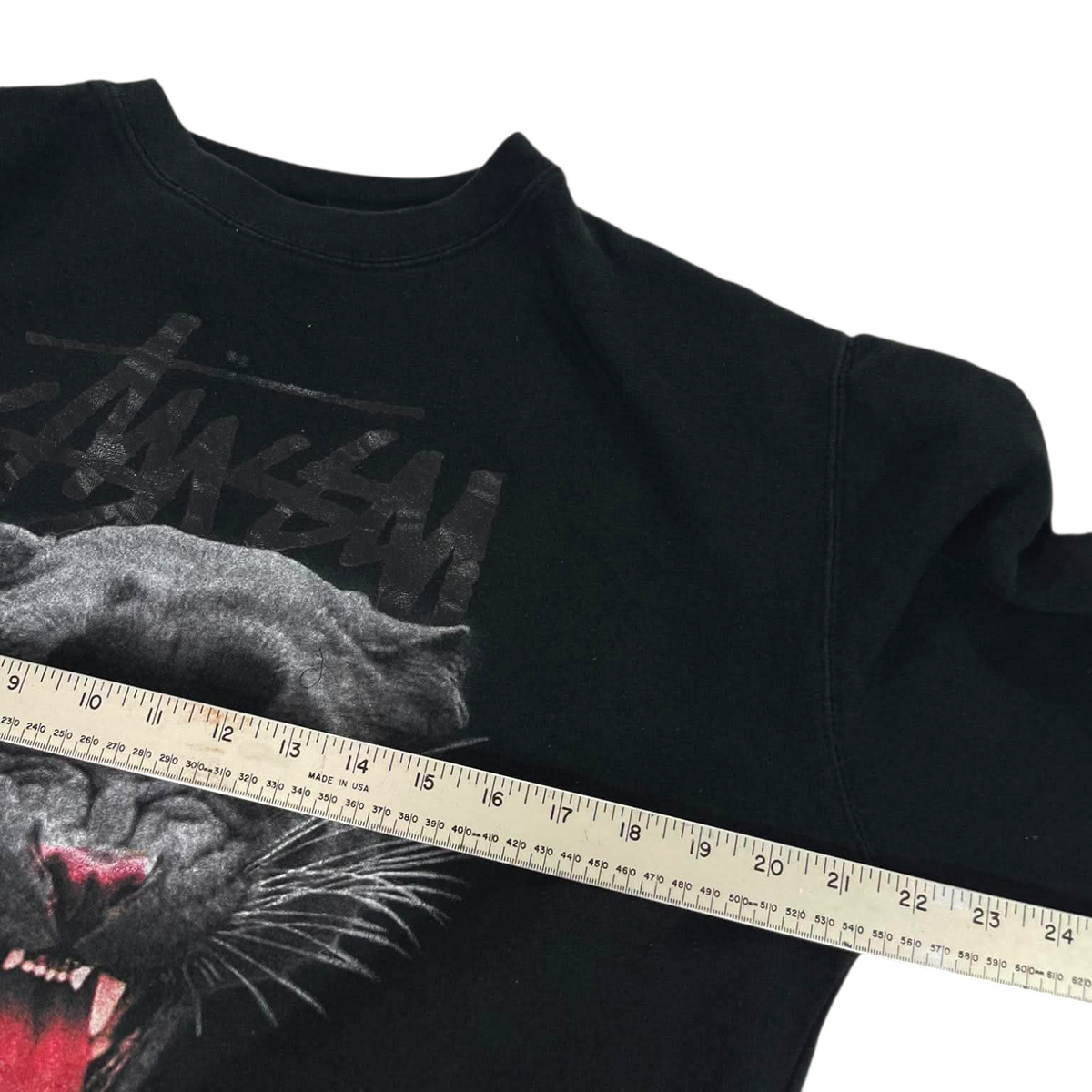 STÜSSY BLACK PANTHER CREWNECK (M)