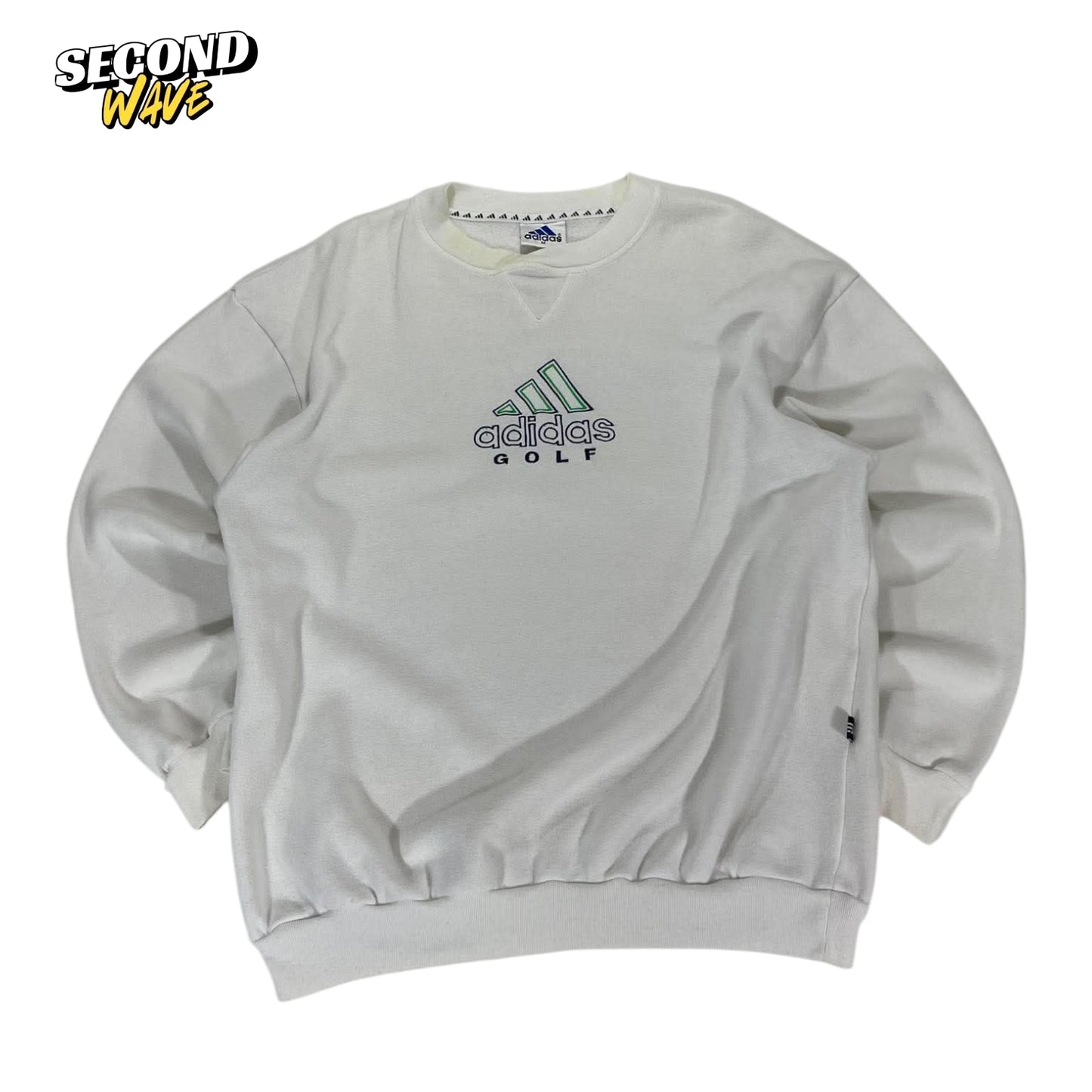 ADIDAS GOLF WHITE CREWNECK (M)