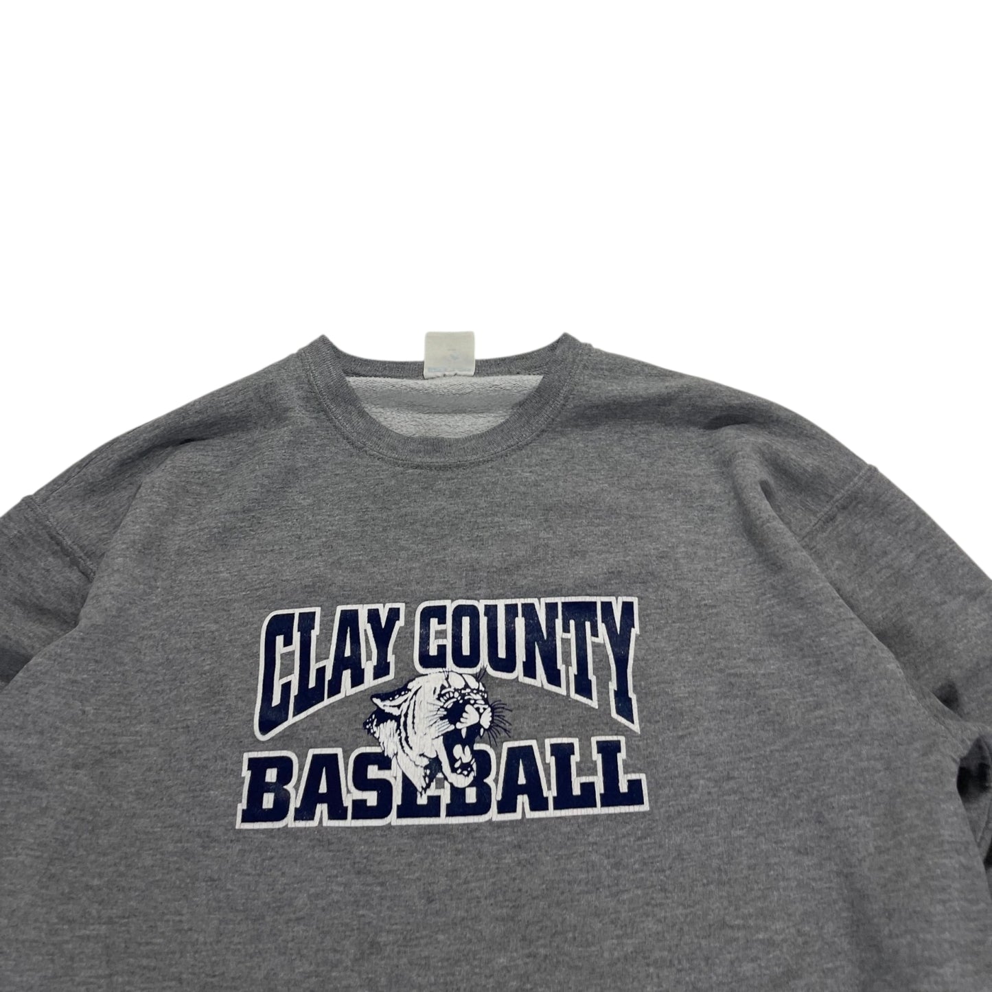 90S JERZEES CLAY COUNTY BASEBALL CREWNECK (M)
